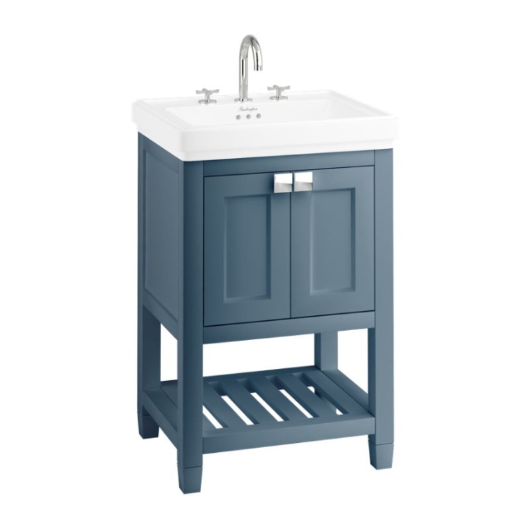 Burlington Riviera Vanity Unit, 58cm with Square Basin